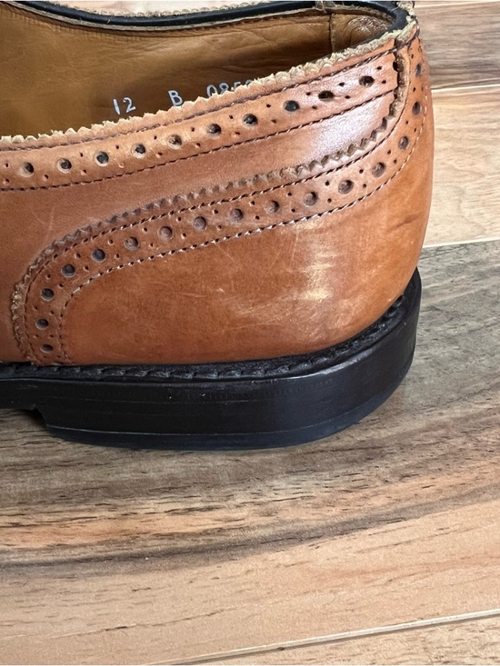 Allen Edmonds Lexington Cap Toe Dress Shoes Mens 12 Brown Leather USA